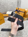 Louis Vuitton LV腰带 棋盘格双面可用系列 原厂五金 精致手工绘边 柔软舒适 宽 /