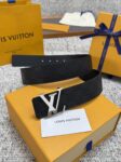 Louis Vuitton LV腰带 棋盘格双面可用系列 原厂五金 精致手工绘边 柔软舒适 宽 /