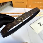 P125 L0UIS VUITT0N 今季新品 原單腰帶 寬度35毫米 經典防水帆布面料進口小荔枝纹做底 搭配全新花卉形状钢扣五金 可雙面使用佩戴 /
