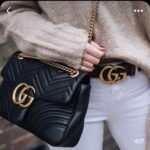gucci (古奇) 专柜爆款 模特走秀款 双面头层牛皮 搭配纯铜标志性双g复古扣 4个宽度 . . . 小时前