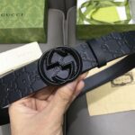 Gucci銘牌經典雙G腰帶扣 百搭款！ /