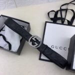 Gucci 3.8cm[色]带身双面采用进口头层牛皮压时尚古驰大G印花 搭配经典款GG互扣式抛光铜金属扣头