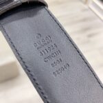Gucci 古奇官网经典 正品规格 原版品质 ✨ 头层小牛皮压花 专柜新版内衬底皮 进口头层皮底 40mm 抛光亮面双G扣 /