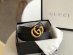 Gucci 宽，原版牛皮配精品電鍍五金，不褪色。情侣💑款 /