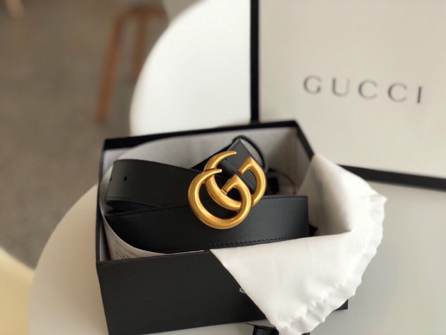 Gucci 宽，原版牛皮配精品電鍍五金，不褪色。情侣💑款 /