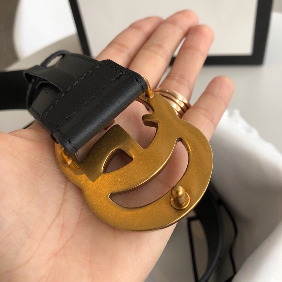 Gucci 宽，原版牛皮配精品電鍍五金，不褪色。情侣💑款 /