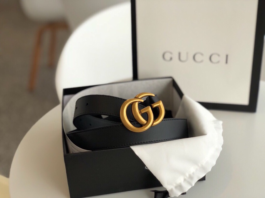 Gucci 宽，原版牛皮配精品電鍍五金，不褪色。情侣💑款 /