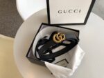 Gucci 宽，原版牛皮配精品電鍍五金，不褪色。情侣💑款 /