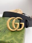 Gucci.古驰 全套包装 专柜货经典款腰带 双面头层牛皮带身搭配真空电镀扣头，【宽度cm / / / 】可供选择，修身百搭！ /