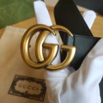 Gucci 古奇官网春夏新款，正品规格 2.0cm进口皮底小牛皮细腰带搭配精品铜扣，时尚百搭 /
