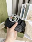 Gucci 经典款腰带，原版头层小牛皮压花搭配精品铜扣，真空电镀五金，永不掉色！宽度3.8cm /
