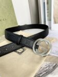 Gucci 经典款腰带，原版头层小牛皮压花搭配精品铜扣，真空电镀五金，永不掉色！宽度3.8cm /
