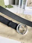 Gucci 经典款腰带，原版头层小牛皮压花搭配精品铜扣，真空电镀五金，永不掉色！宽度3.8cm /