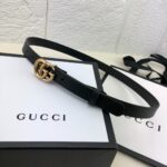 Gucci 古奇官网畅销爆款 正品规格 原单品质 ✨ 双面进口头层对版定制皮料 高品质 手感极佳 2.0mm 复古金G /