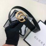 Gucci 古奇官网畅销爆款 正品规格 原单品质 ✨ 双面进口头层对版定制皮料 高品质 手感极佳 3.0mm 复古金G /