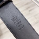 Gucci 古奇官网经典 正品规格 原版品质 ✨ 头层小牛皮压花 专柜新版内衬底皮 进口头层皮底 40mm 抛光亮面双G扣 /