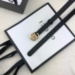 Gucci 古奇官网畅销爆款 正品规格 原单品质 ✨ 双面进口头层对版定制皮料 高品质 手感极佳 2.0mm 复古金G /