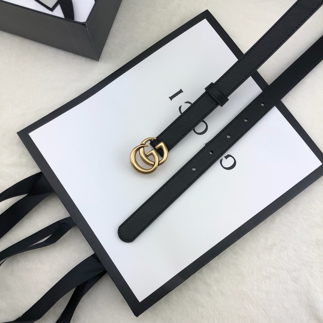 Gucci 古奇官网畅销爆款 正品规格 原单品质 ✨ 双面进口头层对版定制皮料 高品质 手感极佳 2.0mm 复古金G /