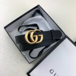 Gucci 古奇官网畅销爆款 正品规格 原单品质 ✨ 双面进口头层对版定制皮料 高品质 手感极佳 2.0mm 复古金G /
