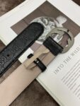Gucci 古奇官网经典 正品规格 原版品质 ✨ 头层小牛皮压花 专柜新版内衬底皮 进口头层皮底 40mm 抛光亮面双G扣 /