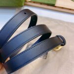 Gucci 古奇官网春夏新款，正品规格 3.0cm进口皮底小牛皮细腰带搭配精品铜扣，时尚百搭 /