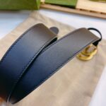 Gucci 古奇官网春夏新款，正品规格 4.0cm进口皮底小牛皮细腰带搭配精品铜扣，时尚百搭 /