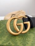 Gucci.古驰 全套包装 专柜货经典款腰带 双面头层牛皮带身搭配真空电镀扣头，【宽度cm / / / 】可供选择，修身百搭！ /