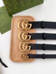 Gucci.古驰 全套包装 专柜货经典款腰带 双面头层牛皮带身搭配真空电镀扣头，【宽度cm / / / 】可供选择，修身百搭！ /