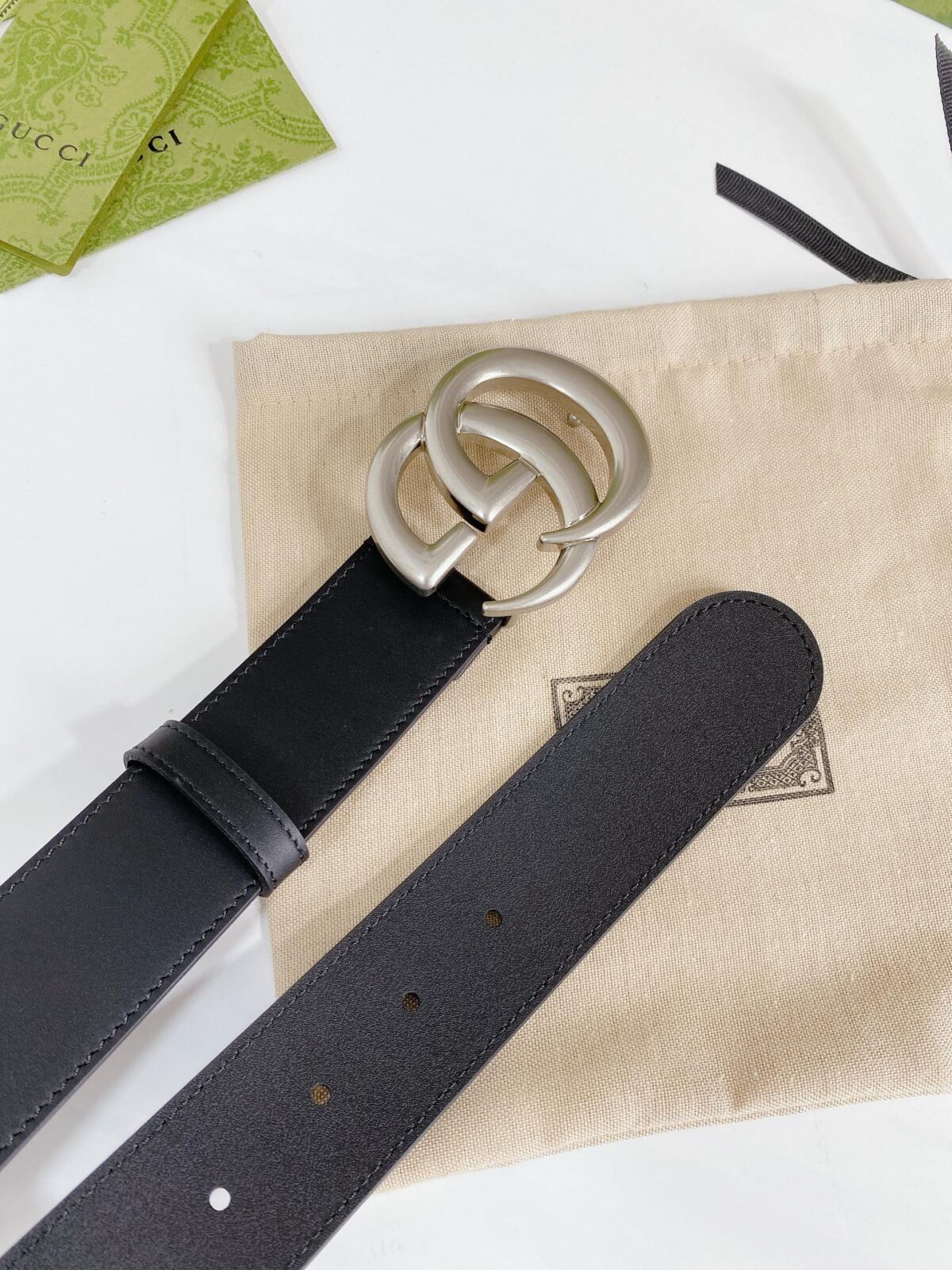 Gucci 经典款原单腰带，进口原厂正品皮料，最新版本顶级工艺，宽度3.8cm /
