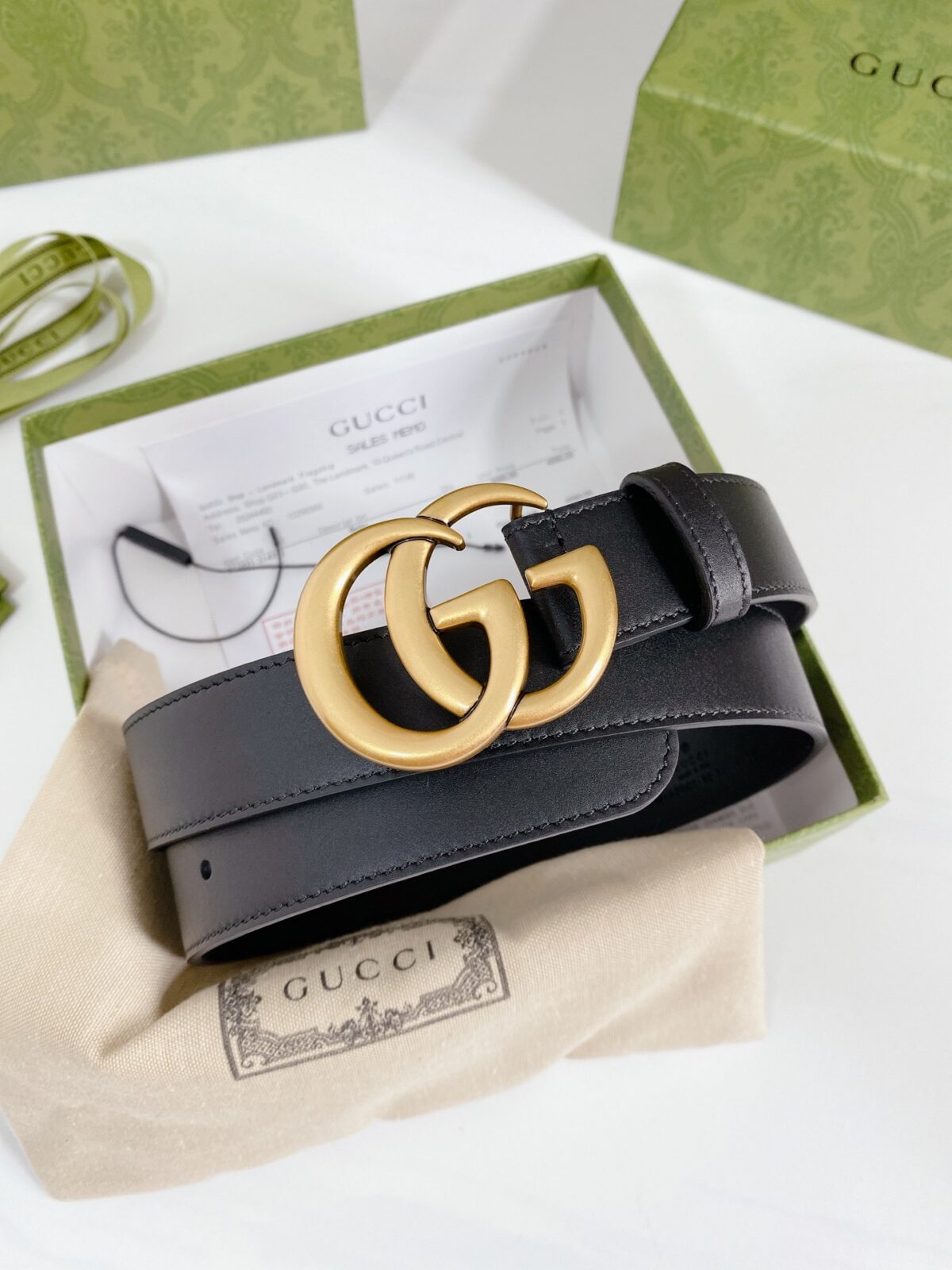 Gucci 经典款原单腰带，进口原厂正品皮料，最新版本顶级工艺，宽度3.8cm /