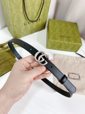 Gucci 经典款原单腰带，进口原厂正品皮料，最新版本顶级工艺，宽度2.0cm /