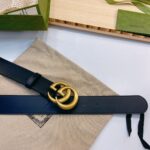 Gucci 古奇官网春夏新款，正品规格 4.0cm进口皮底小牛皮细腰带搭配精品铜扣，时尚百搭 /