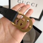 Gucci 宽，原版牛皮配精品電鍍五金，不褪色。情侣💑款 /