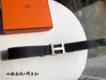 Hermes爱马仕 男士双面原版皮腰带38mm，搭配精钢H焊点扣