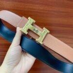 HERMES 38mm腰帶 精钢五金 搭配原版Togo皮进口白芯底皮，双面可用。