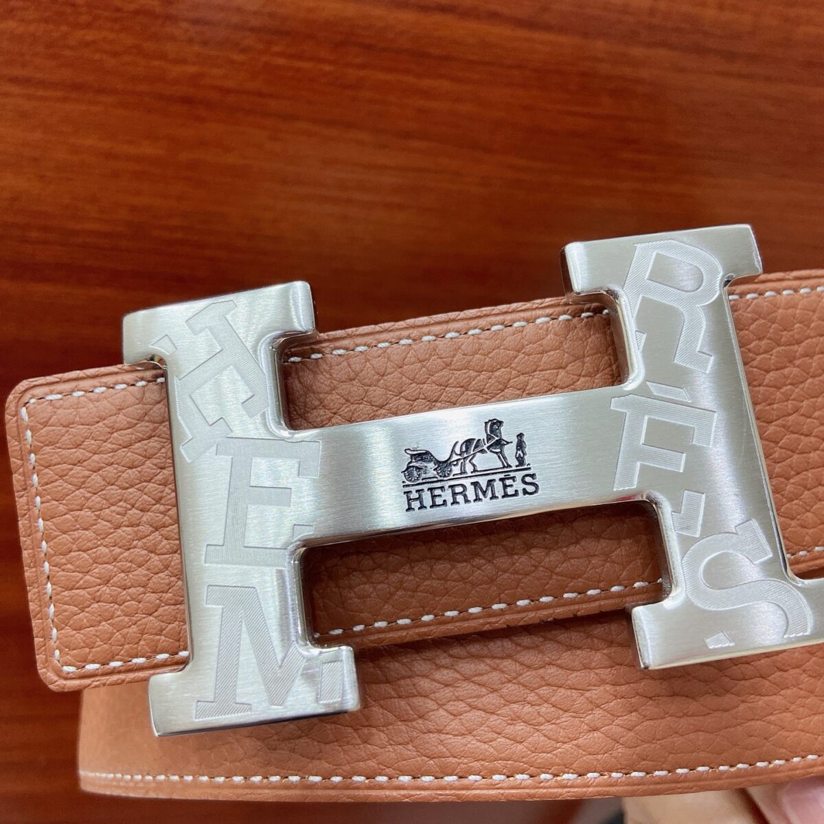 HERMES 38mm腰帶 精钢五金 搭配原版Togo皮进口白芯底皮，双面可用。