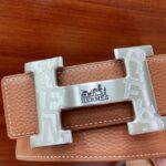 HERMES 38mm腰帶 精钢五金 搭配原版Togo皮进口白芯底皮，双面可用。