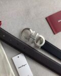 P120 ：配送专柜全套礼盒包装🎁。菲拉格慕 35mm！海外代工厂出货，采用双面自然甩头层牛皮，风格现代，为日常造型增姿添彩，达到修身效果，区别一般市场货。高端大气