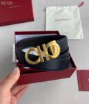 P120 ：配送专柜全套礼盒包装🎁。菲拉格慕 35mm！海外代工厂出货，采用双面自然甩头层牛皮，风格现代，为日常造型增姿添彩，达到修身效果，区别一般市场货。高端大气