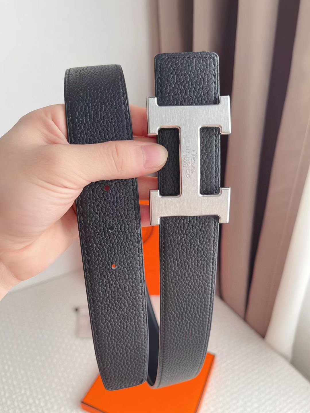 Hermes-CONSTANCE BELT BUCKLE & REVERSIBLE LEATHER STRAP 38MM 爱马仕专柜同步 进口双面小牛皮 精钢精品五金 双面可用