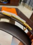 Hermes/爱马仕经典H拉丝金色/钯扣，进口togo皮小牛皮内衬，欣赏享用完美的设计和优质的皮料精细工艺，不容错过的产品。