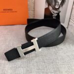 P120 ：配送专柜全套礼盒包装🎁。爱马仕男款精品 精致荔枝纹➕原版皮底，双面头层牛皮 &原版纯钢特色扣，双头尾设计，彰显独特风格，双色可双面使用 宽度：38毫米 /