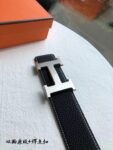 Hermes爱马仕 男士双面原版皮腰带38mm，搭配精钢H焊点扣 /