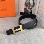 P120 ：配送专柜全套礼盒包装🎁。爱马仕男款精品 精致荔枝纹➕原版皮底，双面头层牛皮 &原版纯钢特色扣，双头尾设计，彰显独特风格，双色可双面使用 宽度：38毫米 /