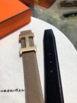 Hermes爱马仕 男士双面原版皮腰带38mm，搭配精钢H焊点扣 /
