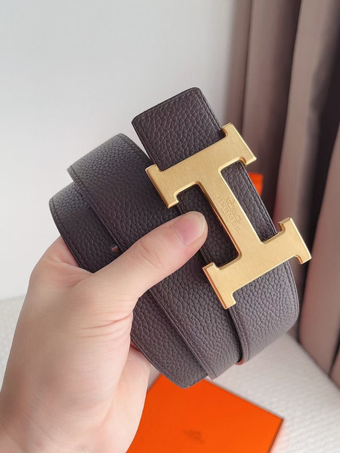 Hermes-CONSTANCE BELT BUCKLE & REVERSIBLE LEATHER STRAP 38MM 爱马仕专柜同步 进口双面小牛皮 精钢精品五金 双面可用