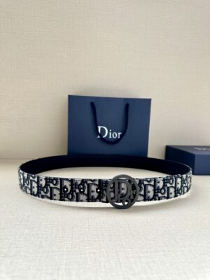 Dior 宽度3.5cm 这款金色饰面黄铜腰带扣是春季系列新品，致敬经典的 Oblique 图案。可与各式 35 毫米腰带搭配，彰显优雅气质与视觉风格。 /