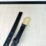 Dior 24早春新款 C D搭扣黄铜腰带扣，小牛皮腰带 经典永存 2.0cm /