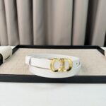 Dior 24早春新款 C D搭扣黄铜腰带扣，小牛皮腰带 经典永存 2.0cm /