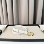 Dior 24早春新款 C D搭扣黄铜腰带扣，小牛皮腰带 经典永存 2.0cm /